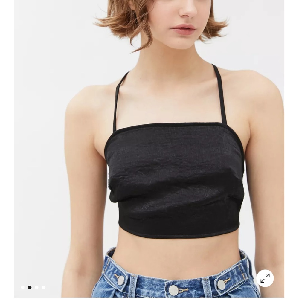 Urban Renewal Remnants Satin Strappy Back Tank Top